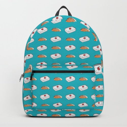 bento salmon pattern backpack